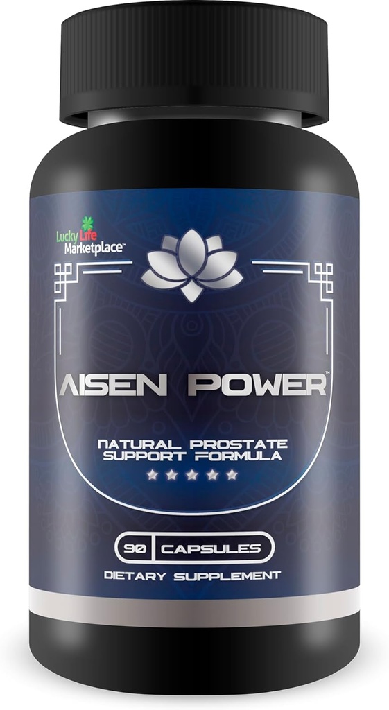 Aisen Power Supplement - Mandlige Prostata Support - Støtte sund urinstrøm & Bstige tømning - Reduceret inflation support - Prostata størrelse support - Aisen Power Pills