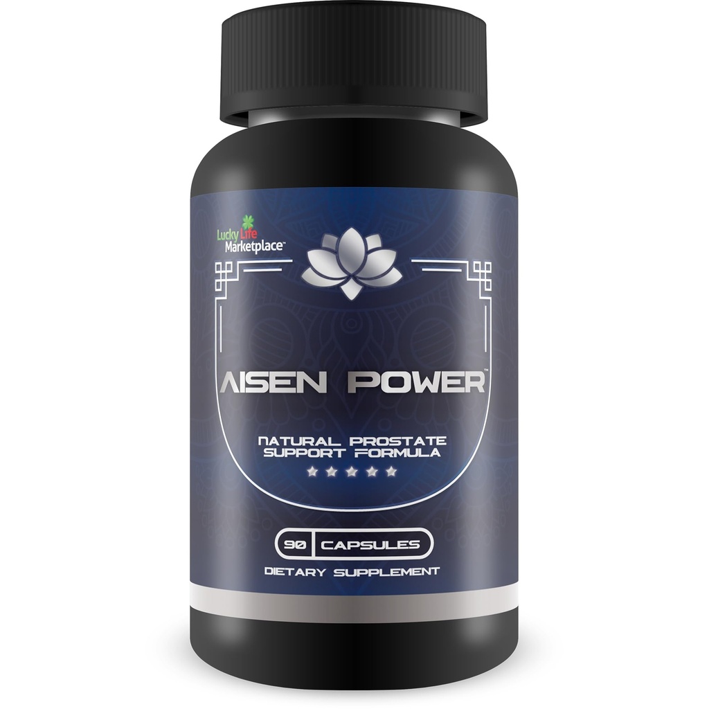 Aisen Power Supplement - Mandlige Prostata Support - Støtte sund urinstrøm & Bstige tømning - Reduceret inflation support - Prostata størrelse support - Aisen Power Pills