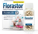 Florastor Daily Probiotic Supplement for kvinder og mænd, Proven til støtte fordøjelsessygdomme, Saccharomyces Boulardii CNCM I- 745 (100 kapsler)