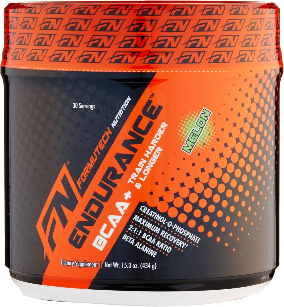 Endurance BCAA Plus, designet til træning hårdere og længere med Beta Alanine, Melon, 434 Gram