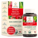 Aery Plaque Removal Formel 124; 4 -Element All-Natural supplement til støtte blodtryk, sund Cholesterol, og hjerte Rhythm Formel 124; 90 Easy- to- Swallow Kapseler 124; af Sana Herbal