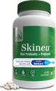 Health Thru Nutrition Skineu - Skin Probiotic + Prebiotic Measures 124; Understøtter Skin Hydration & Elasticitet Mea124; Klinisk Studerede Ingredienser Mea124; 3. part Testet, Non- GMO & Gluten- Free Measures 124; 30 VegeCapsules