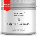 Valerian Root 4: 1 Extract Kapsler 750mg - Optimeret Aktiv Renhed - 4X Koncentration Valerian Root Extract Supplement - Gluten Free, Non- GMO - fremmer Afslapning - 120 Kapsler