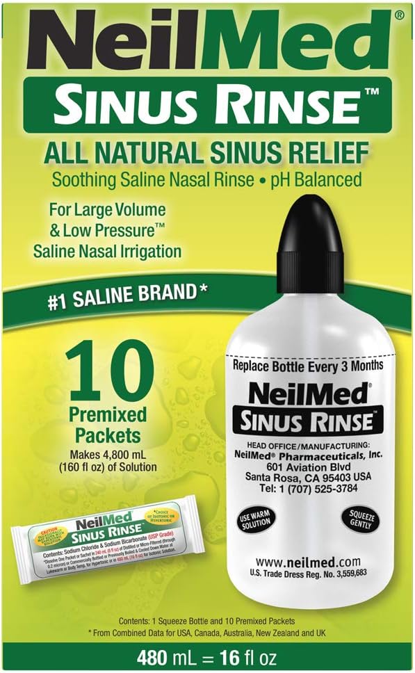 Sinus Rinse 16oz Ekstra stor flaske