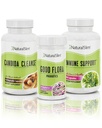 NaturalSlim Candida Cleanse Support Support Bundle - Candiseptic Kit Anti Overgrowth, Gut & Colon Cleansing 242 Kapsler i alt - 28 dages Cleansing Program Formuleret af Frank Suarez (2 Pack)