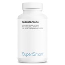Supersmart - Niacinamid Supplement 2000mg per dag (Nicotinamid) - Flush Free Vitamin B3 Niacin - 124; Non- GMO & Gluten Free - 180 Vegetariske kapsler