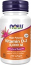 NU Kosttilskud, vitamin D-3 5.000 IE, høj potens, strukturel støtte *, 240 Softels med verdensomspændende ernæring Keychain