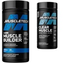 MuscleTech Muscle Builder med Peak ATP og Clear Muscle med HMB, Muscle Building Kosttilskud til mænd og kvinder, 30 + 42 Tæl