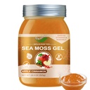 Seamoss Raw Gel med Irish Sea Moss, Sea Moss Supplement- immunsupport- 18.5OZ Sea Moss Advanced (Apple Kanel)