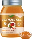 Seamoss Raw Gel med Irish Sea Moss, Sea Moss Supplement- immunsupport- 18.5OZ Sea Moss Advanced (Apple Kanel)