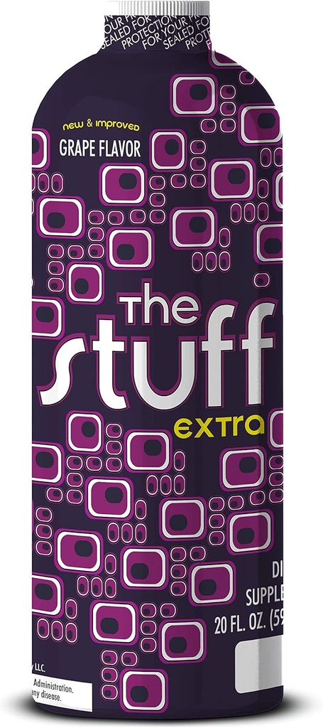 Detoxify - Stuff Extra - Grape Flavor - 20 oz - Professionelt Formuleret Intense Herbal Cleanse - Forbedrer din krops naturlige oprydning processer - Plus Sticker