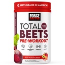 FORCE FACTOR Total Beets Pre- Workout Powder to Boost Energy & Endurance, Øge styrke, og forbedre blodgennemstrømningen og pumperne, nitrogenoxid tillæg med Beet Root Powder, Fruit Punch, 30 Serveringer