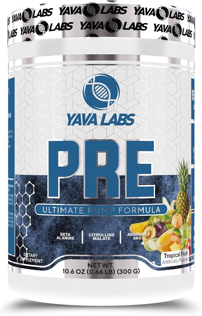Yava Labs PRE workout Ultimate Pump Formel (Tropical Fruit)