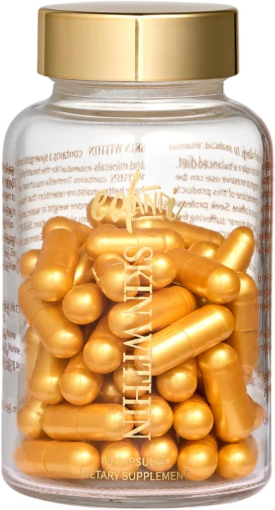 Hud inde i hår hud & negle Collagen naturlige kost supplement med C-vitamin og Marine Collagen, 30 dages forsyning, 60 kapsler