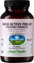 Maxi Health Active Pro- 10 Kids Probiotiske Chewables - 15 Strops til fordøjelse og immunforsvar -10 Millioner probiotiske Blend-Dairy- Gratis, Kosher - Understøtter Gut Sundhed, Vegetar - 60 ct (Hylde Stabil)