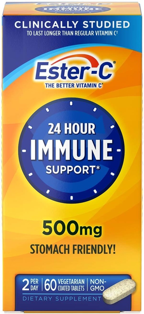 Ester- C vitamin C, 500 mg tabletter, 60- greve flasker (pakke med 2)