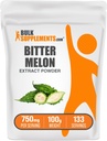 BulkSupplements.com Bitter Melon Extract Powder - Bitter Melon Supplement, Bitter Gourd Extract - Herbal Supplement, Gluten Free, 750mg per Serving, 100g (3,5 oz) (Pack of 1)