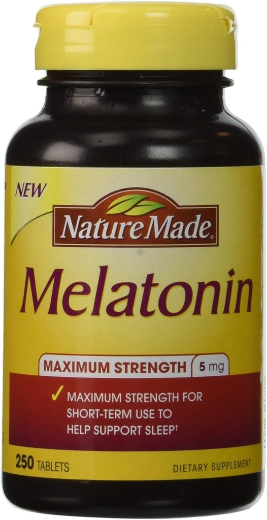 Nature Made ® Melatonin 5 Mg., 250 tabletter