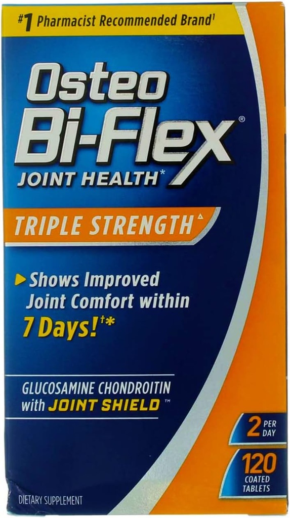 Osteo Bi- Flex Triple Strength Caplets - 120 ct, pakning med 6 stk.