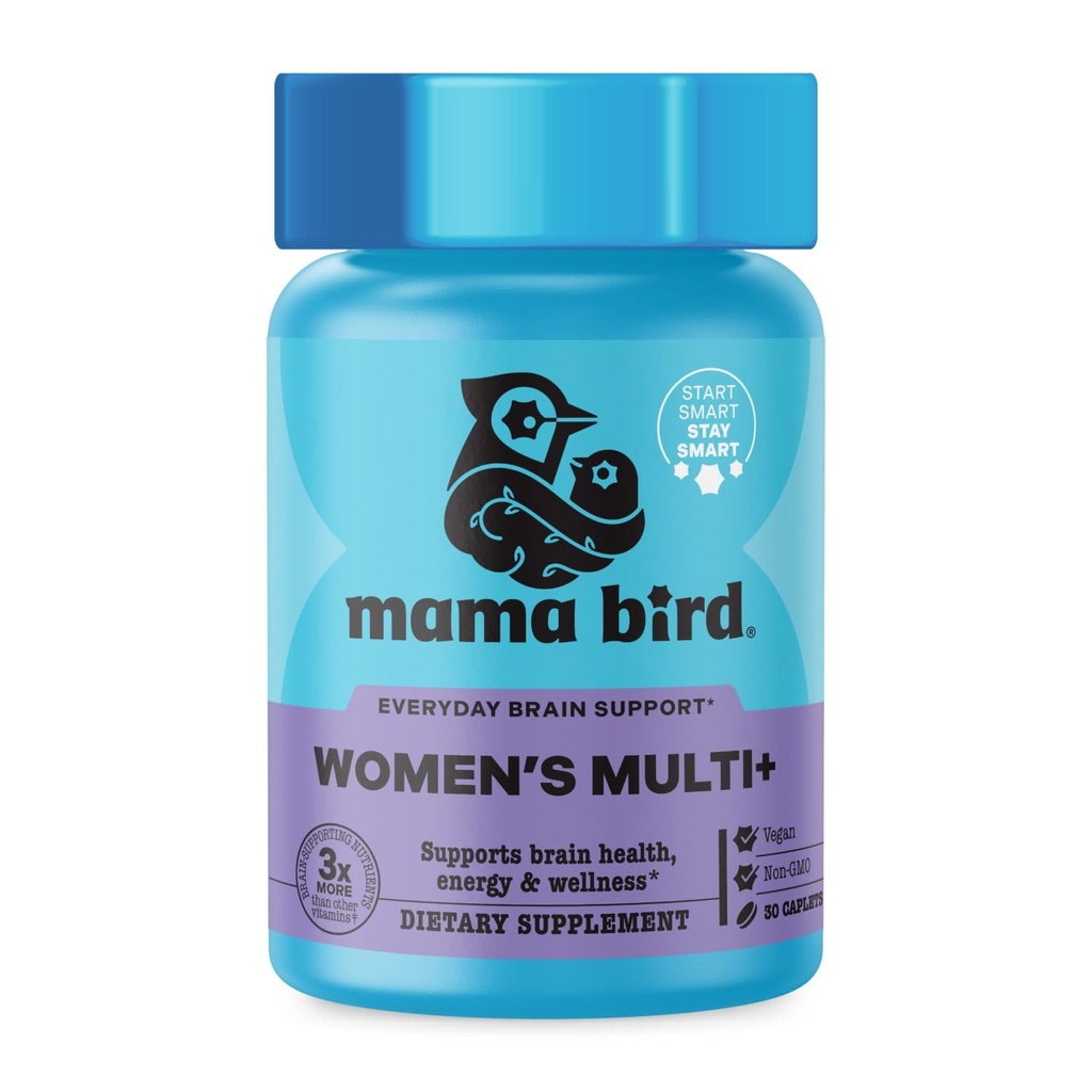 Bedste Nest Wellness Women 's Multi Plus - Brain & Body Health Support - Let jerntilskud til energistøtte - Methylerede vitaminer - 30 kapsler