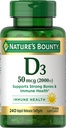 Naturens Bounty D-vitamin 2000 IE Softgels