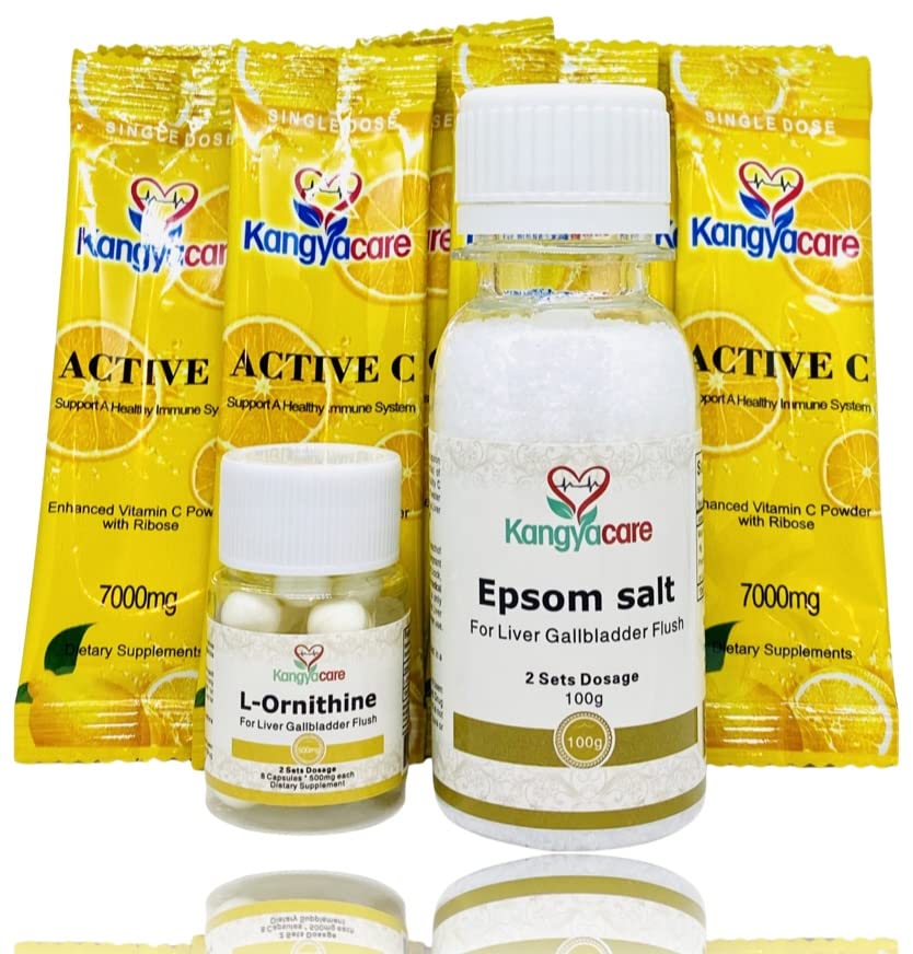 Lever Gallblære Flush - 1-Night Lever og Gallblære Rengøring, Lever Detox Protocol - Cleans Lever, Gallblære & Bile Duct Tract & Colon (2 dosis)