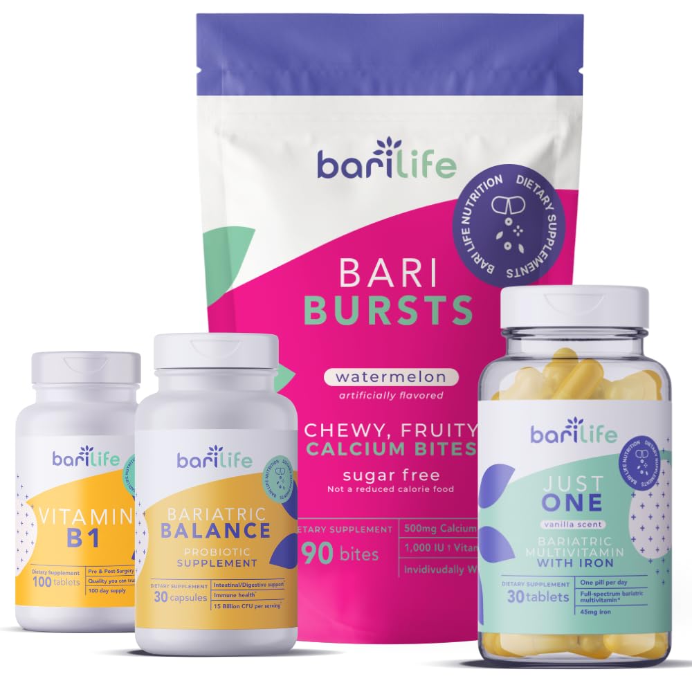 Bari Life Gastric Sleeve, Gastric Bypass Vitamin og supplement Starter Kit (Watermelon)