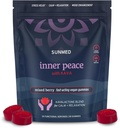 SUNMED Kava Gummies for Stress Relief & Deep Calm - 100mg Kavalactones per Serving - Vegan, Pacific Island Root Extract Mea124; Blandet Berry Flavor, 30 Greve