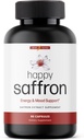 Ultra6 Nutrition Happy Saffron Kosttilskud - 100% Pure Saffron Extract Supplement for Eye Health Support - Mood Enhancer for Women & Men (90 Servering)