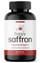 Ultra6 Nutrition Happy Saffron Kosttilskud - 100% Pure Saffron Extract Supplement for Eye Health Support - Mood Enhancer for Women & Men (90 Servering)
