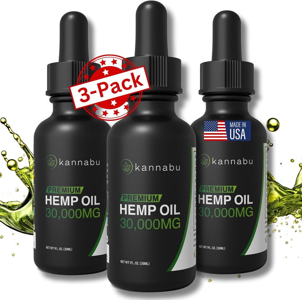 Premium Hamp Oil Mea124; Komplet kilde til Omega 3 6 9 Fedtsyrer, Essential Aminosyrer & Antioxidanter Mea124; Hamp Frø Mea124; Vegan Gluten Free Kosher Non GMO (1 Fl Oz - pakke af 3)