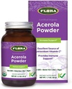 Flora - Acerola Powder, Daglig immunbooster med C-vitamin, Gluten Free & Vegan C-vitamin Antioxidant Powder, 1.7. oz. Glasflaske