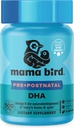 Bedste Nest Wellness Mama Bird prenatal DHA - Sundhedstillæg med Omega-3 DHA & EPA - Fish Oil Supplement for gravide kvinder - Understøtter Føtal Brain & Eye Development - 60 Softgels