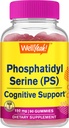 WellYes Phosphatidylserine Gummies (150mg) Phosphatidylserine Supplement: 124; Kognitiv Support: 124; Raspberry Flavor: 124; Gluten Free, Non GMO 'er: 124; 60 Greve