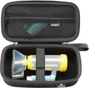 RAIACE Hard Travel Storage Case Kompatibel med Astma Inhaler, Inhaler Holder Astma Bag med mesh lomme til medicin og tilbehør. (kun tilfælde) - sort