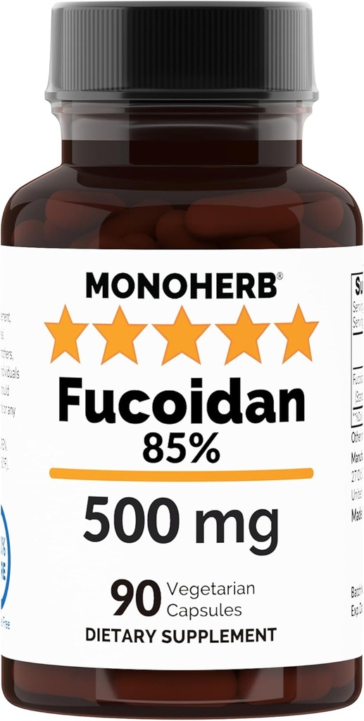 MONOHERB Fucoidan 85% 500 mg - 90 kapsler