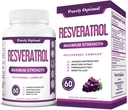 Rent Optimal Resveratrol Supplement 1500mg - Trans- Resveratrol fra japansk Knotweed, Polyphenol Complex - Understøtter Gracious Aging, Vitality, Kognitiv & Hud Sundhed - 60 Veganske kapsler