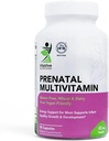 Prenatal Multivitaminer - 90 kapsler - Vitamin og mineraler til støtte mor og barnet - Calcium, jern, C-vitamin, jod og mere - Vegan, Halal - Gluten, Hvede, Dairy Free