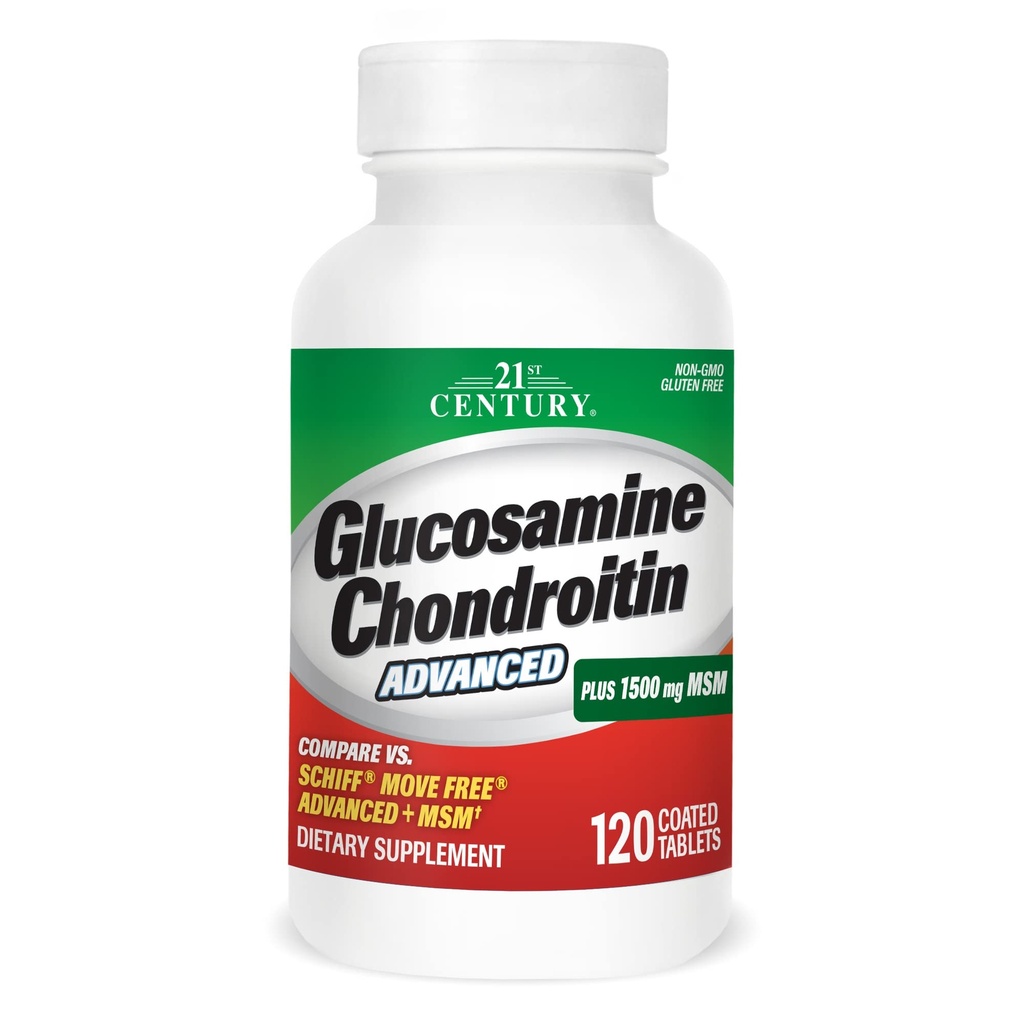 21. århundrede Healthcare Glucosamin Chondroitin Advanced 120 Tabs (27291)