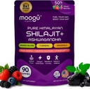 18. 000 mg Pure Himalayan Shilajit (90 Gummies) Ashwagandha, 75% Fulvic Acid & 85 + Trace Minerals I Mænd, Kvinder I Panax Ginseng, Rhodiola, Turmerisk, Gingko Biloba, Cordyceps, Stinging Nettle.