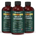 Wellgenix Balanced Essentials Plus New Formel - Flydende Vitamin - Komplet multivitamin supplement - 1oz Dagligt - Immunosting & Samlet sundhed - Voksne, Børn, Tandlæger - Berry Flavor 32oz (3)