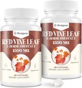 Red Vin Leaf & Horse Chestnut Extract Kapseltilskud (Vitis Vinifera) 1500mg -Premium Extract for Sund Veins, Circulation, Heart, Skin (2 Pack)