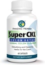 Amazing Herbs Super CKL Colon Detox - All- Natural, Herbal Colon Cleanser, Forbedrer fordampning & hjælpemidler i fjernelse af affald - 60 Greve
