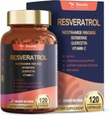 Resveratrol Supplement Ekstra Styrke med Berberine Quercetin Green Tea Extract Grape Seed Extract Polyphenol Antioxidant Supplement Antioxidant & Heart Health Support 120 Kapsler