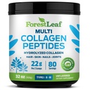 Collagen Peptider Pulver Unflavored - Hydrolyzed Collagen Protein Powder Type 1, 2 & 3 - Græs Fed Keto Collagen Pulver til kvinder & mænd - Vital hår, hud, negle, Joints, Inddrivelse, 11g Per Servering