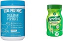Vital Proteins Unflavored Collagen Peptider (24 Oz) & Benefiber Prebiotic Fiber Supplement Unflavored (17.6 Oz)