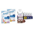 Juven Therapeutic Nutrition Drink Mix Powder for Wund Healing Support, Inkluderer Collagen Protein & Sikre Max Protein Milk Chokolade Nutrition Shake, 30g Protein, 1g Sukker, 4g Comfort Fiber Blend