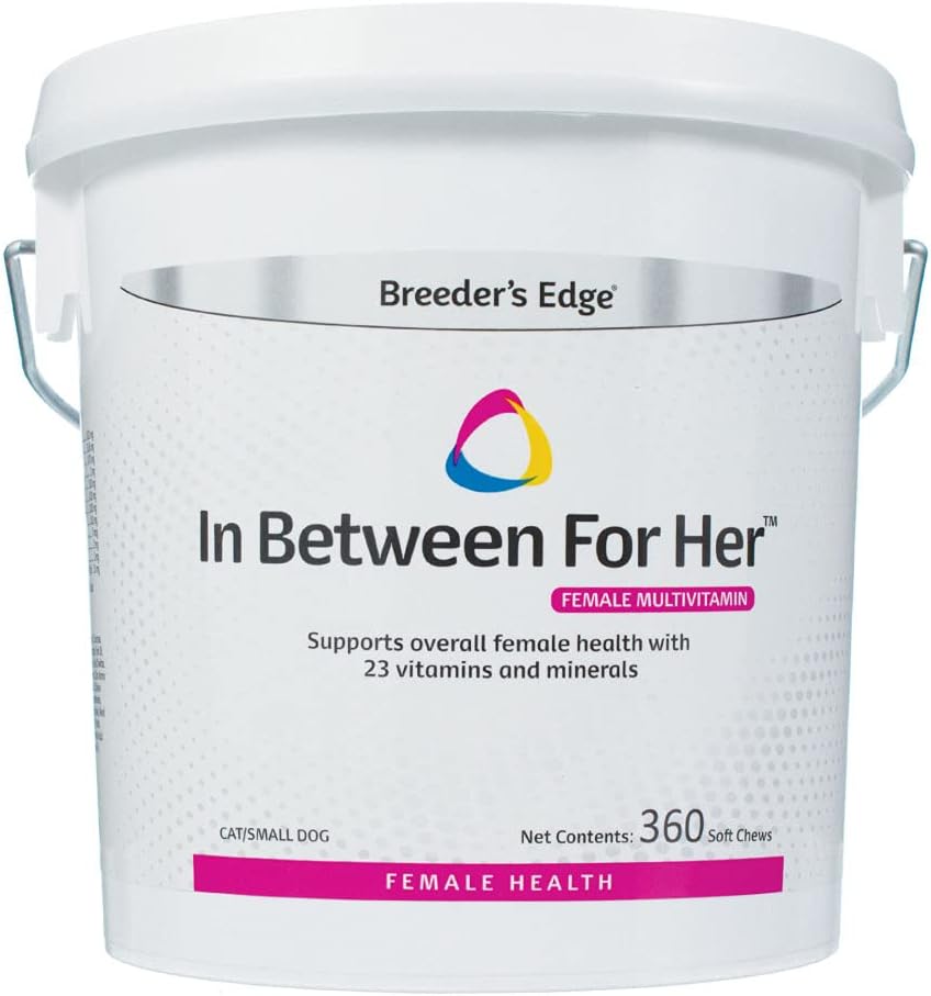 Breeder 's Edge i Mellem for hende, Daily Multivitamin for avlshund og katte, Fylder ernæringsmæssige gaps, og støtter mødre i Mellem avl, 360 ct kat & lille hund