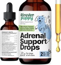 Forever Puppy Adrenal Support Drops for Hunde - Pure Ashwagandha & Ginseng Root Tinktur for Adrenal Health & Energy Support - Calming Care Liquid Supplement for Hunde af alle racer & størrelser - 2 oz