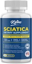Sciatic Nerve Relief: Advanced Support Supplement for Sciatica - Potent Alpha Lipoic Acid & Gurmerisk & Herbal Relief Ingredienser - Made in USA, 120 Kapsler (120 Greve (pakke af 1), Banan)